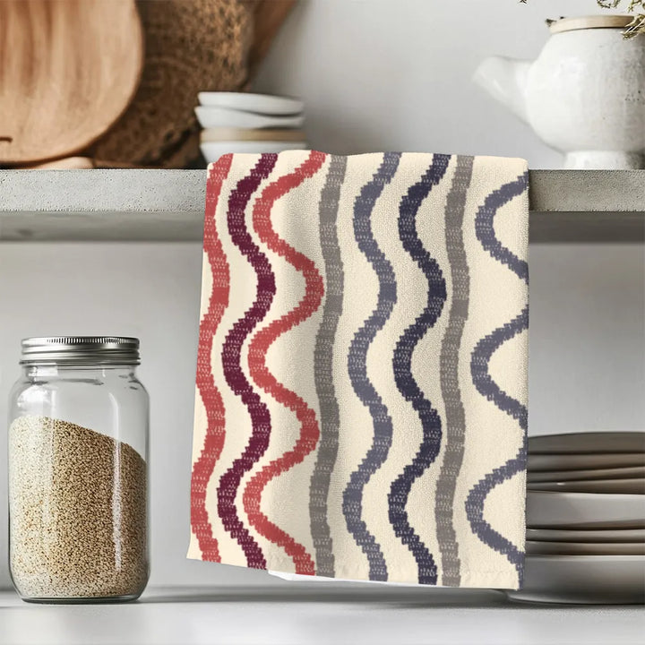 Ikat Fusion Tea Towel Set (6) – Americana (Geometric)