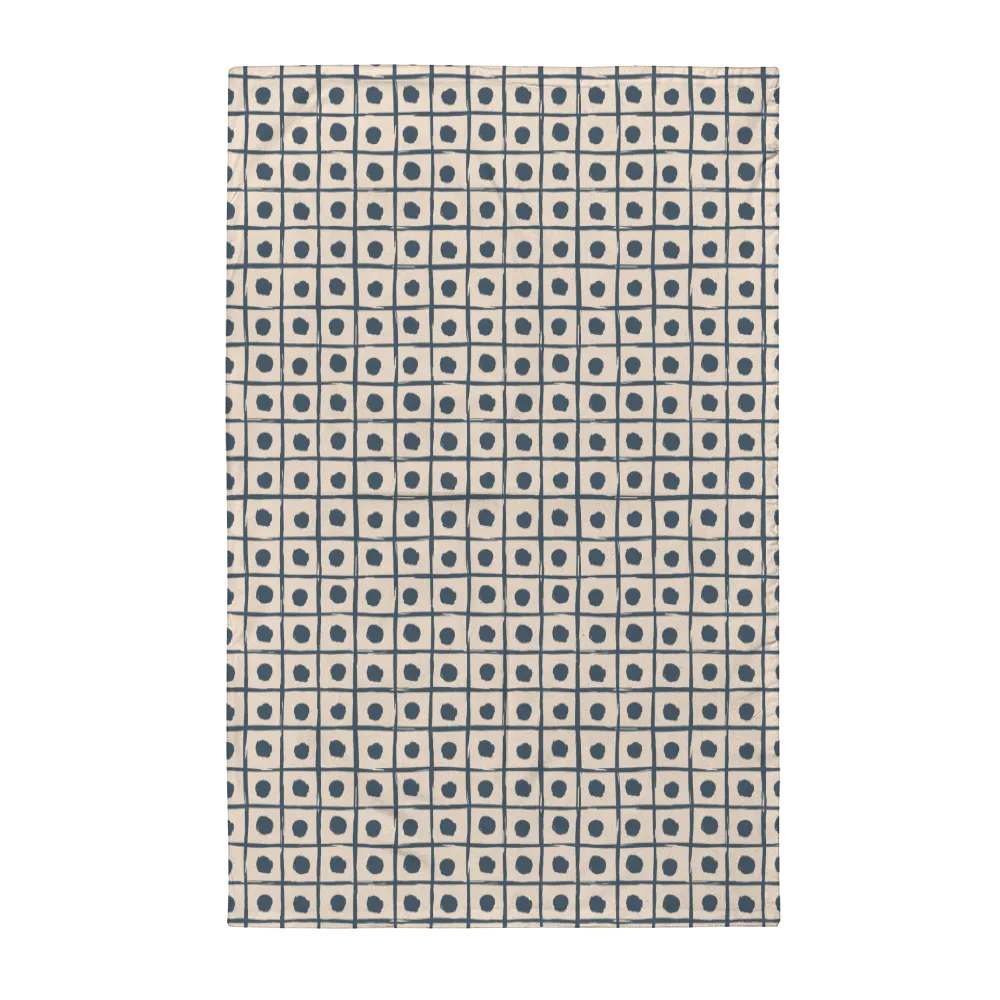 Ikat Fusion Tea Towel Set (6) – Sand &amp; Sea (Geometric)
