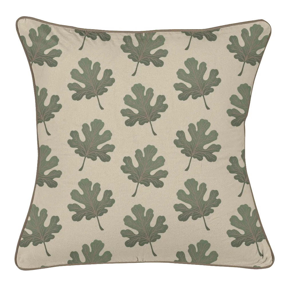 Verdant Fig™ Pillow Trio - Stamped Fig (Parchment)