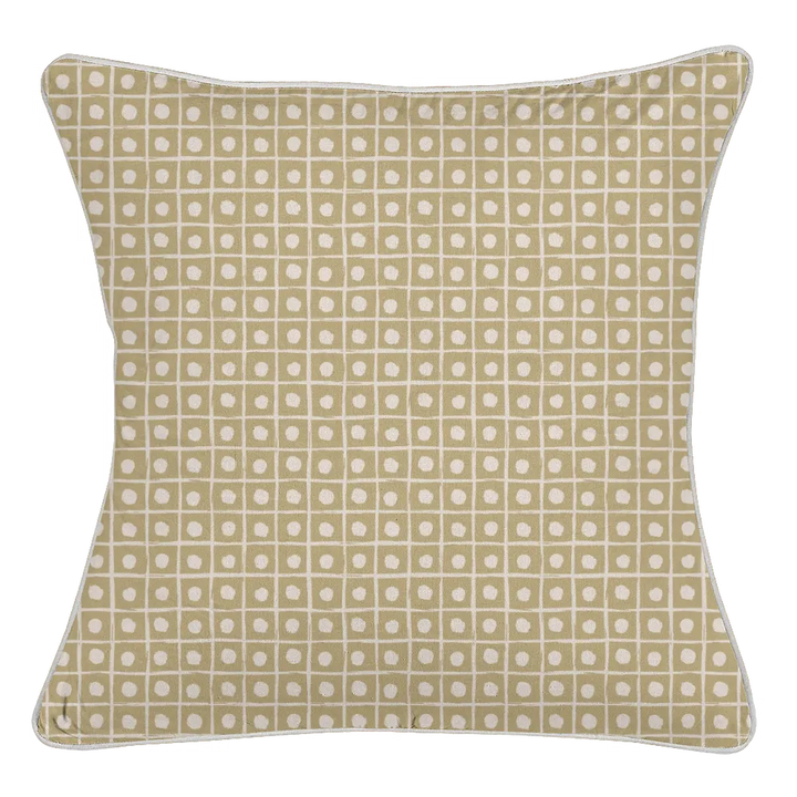 Ikat Fusion Coordinates Pair – Sand &amp; Sea Geometric (Sand)