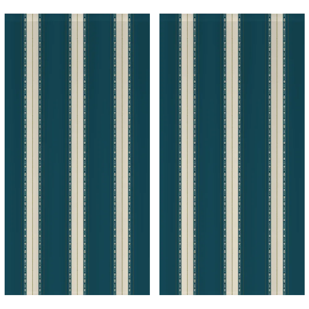 Sunlit &amp; Harvest Garden™ Curtain Panel Set (2 Panels) - Stripe