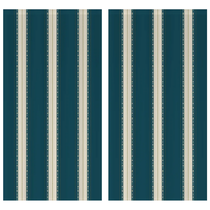 Sunlit &amp; Harvest Garden™ Curtain Panel Set (2 Panels) - Stripe