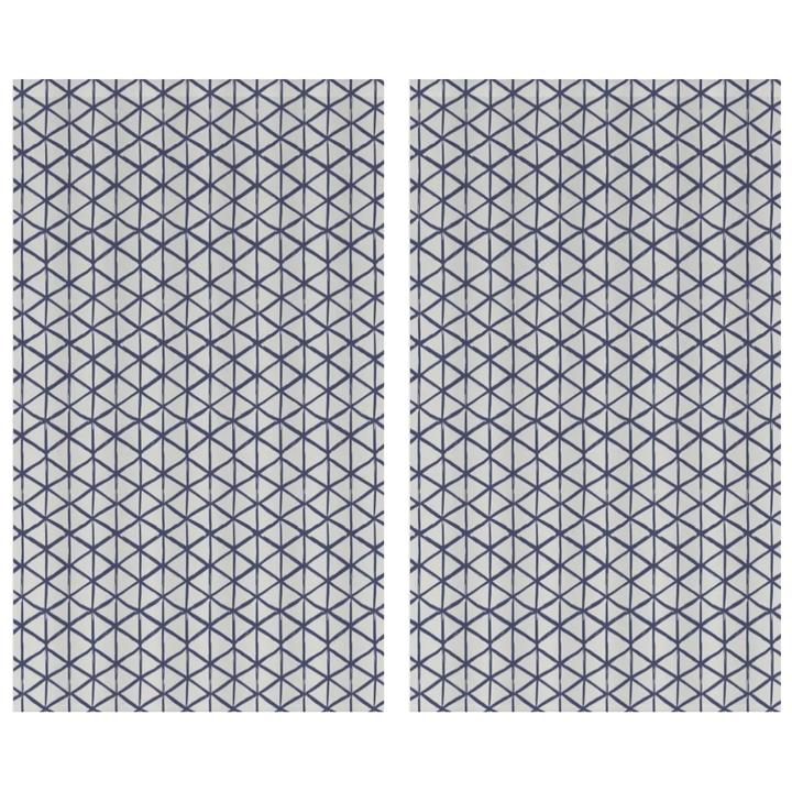 Ikat Fusion Curtain Panel Set – Peridot Blues