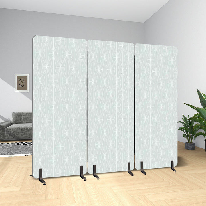 3 Panel Sound-Absorbing Room Divider / Deco Diamonds