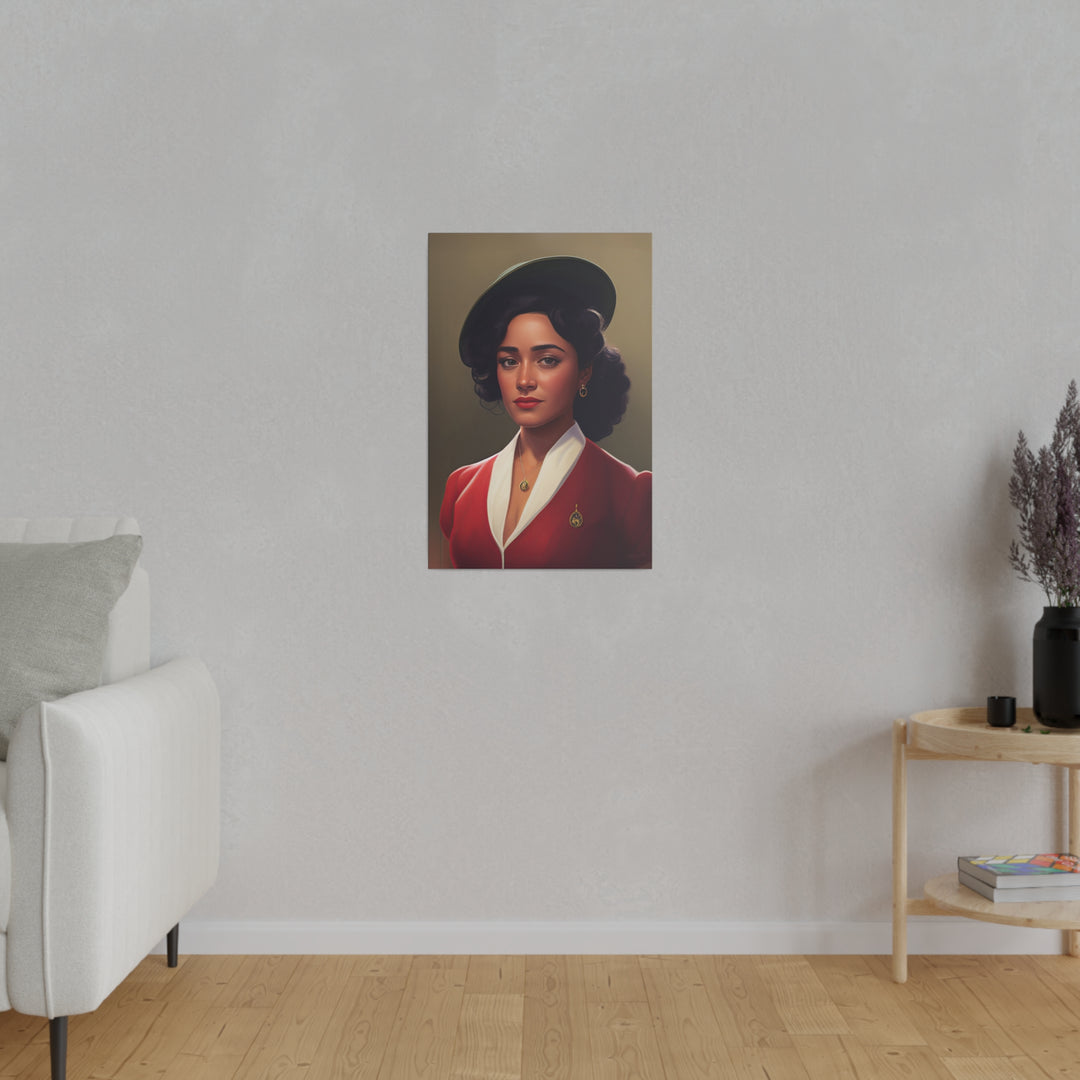 Vertical Matte Canvas / Confident Women Portrait Series - Corazana