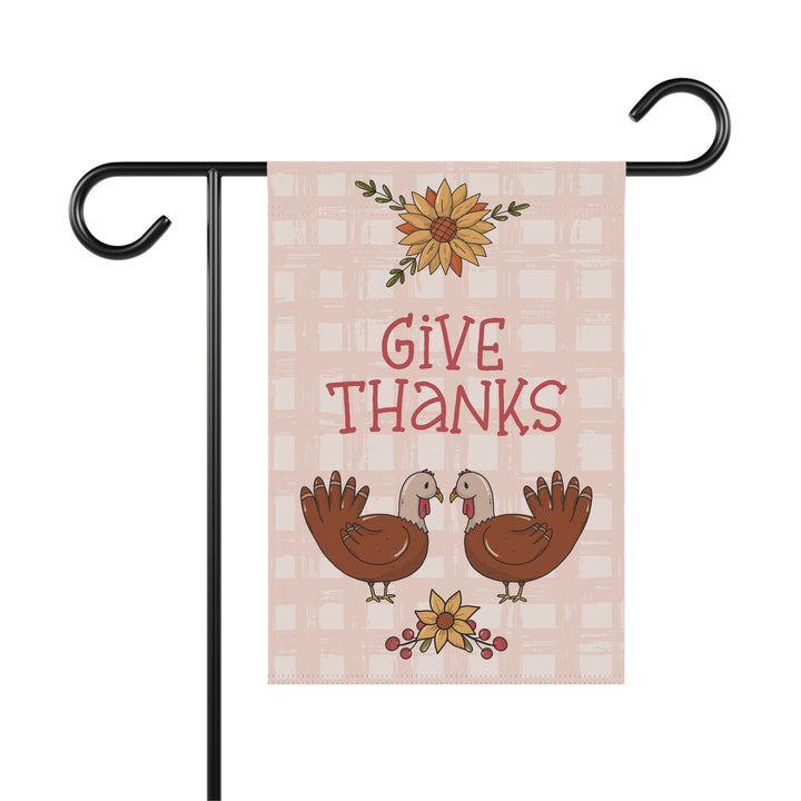 Double-sided Garden & House Banner / Fall - Give Thanks