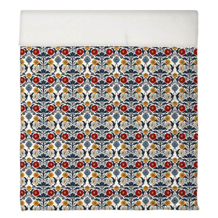 Sunlit Garden™ Piped Edge Duvet Cover Set - Heritage Garden
