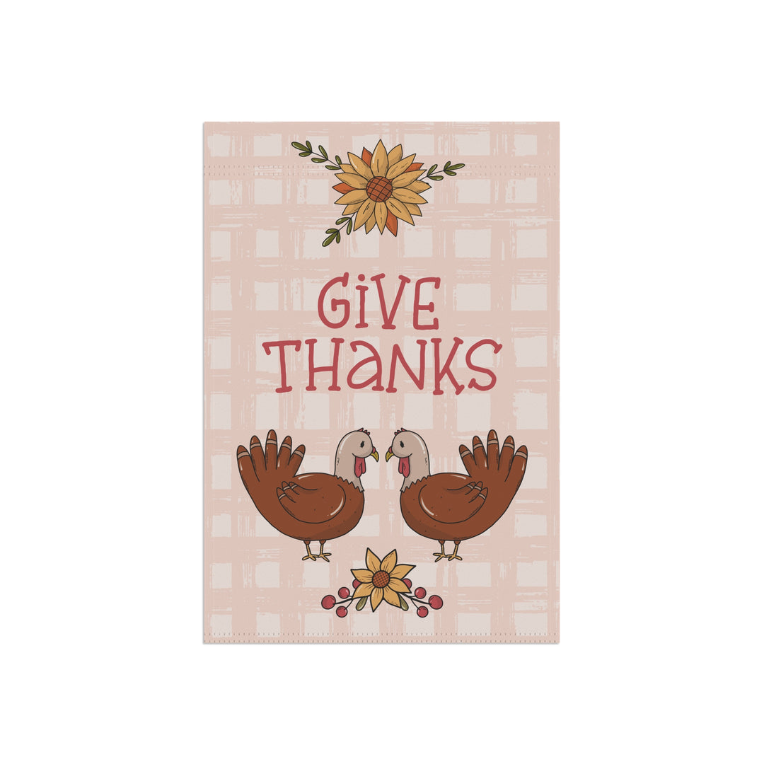 Double-sided Garden & House Banner / Fall - Give Thanks