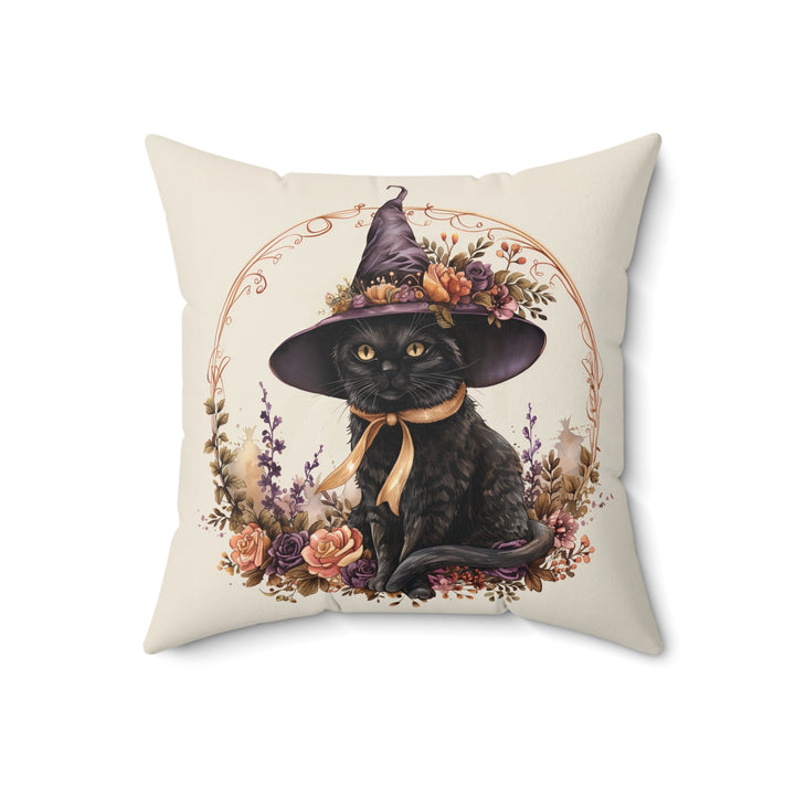 Microsuede Cushion / Halloween Art / Boho Cats