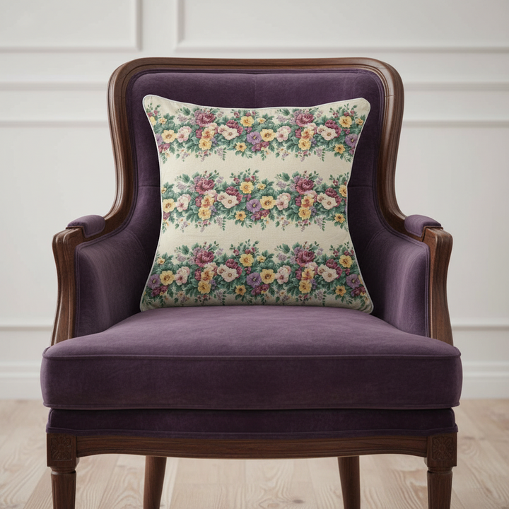Vintage Cottage Collection Reversible Throw Pillow - Millie