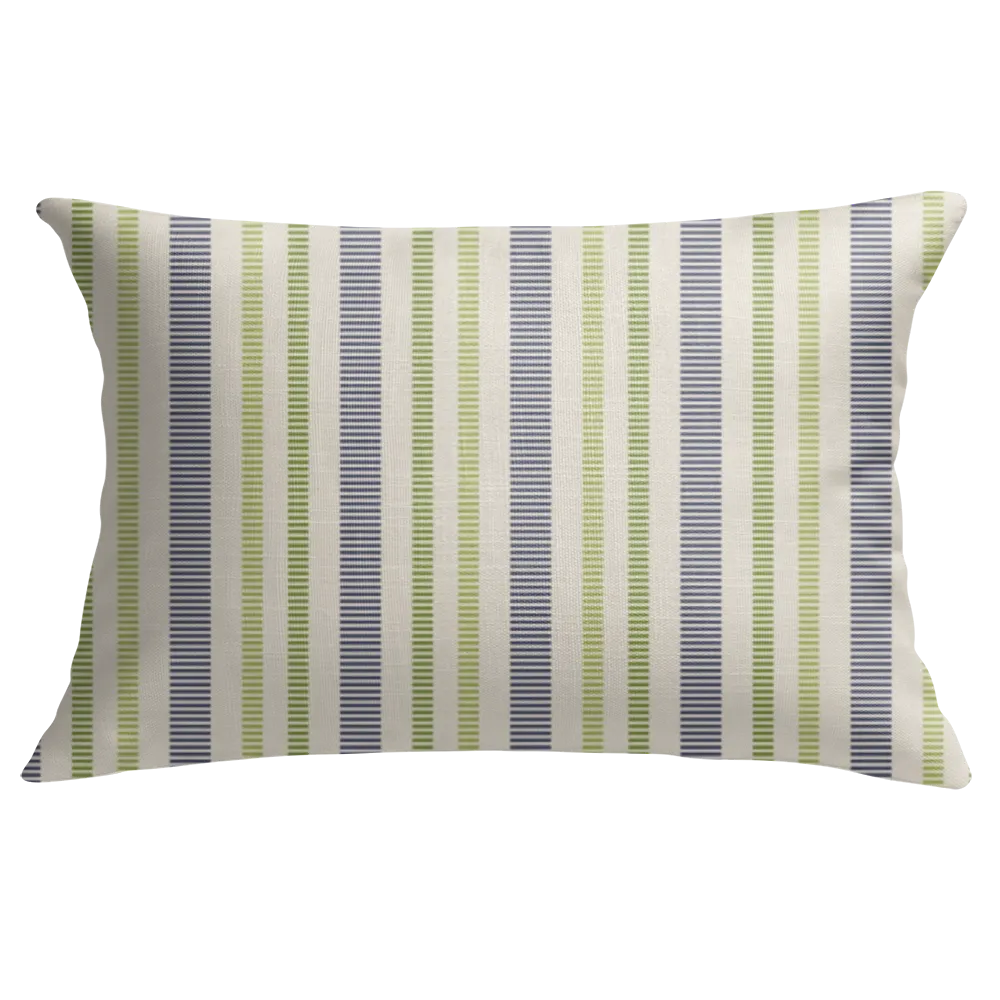Ikat Fusion Coordinates Pair – Peridot Blues (Peridot)