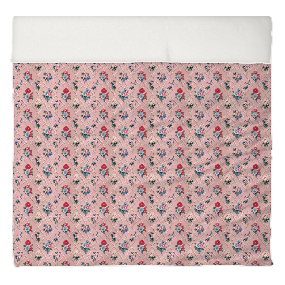 Vintage Cottage Collection Piped Edge Duvet Cover Set - Mildred