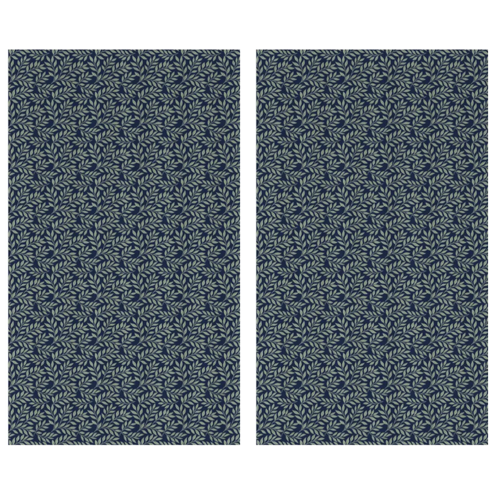 Verdant Fig™ Curtain Panel Set (2 Panels) – Leaf (Ink)