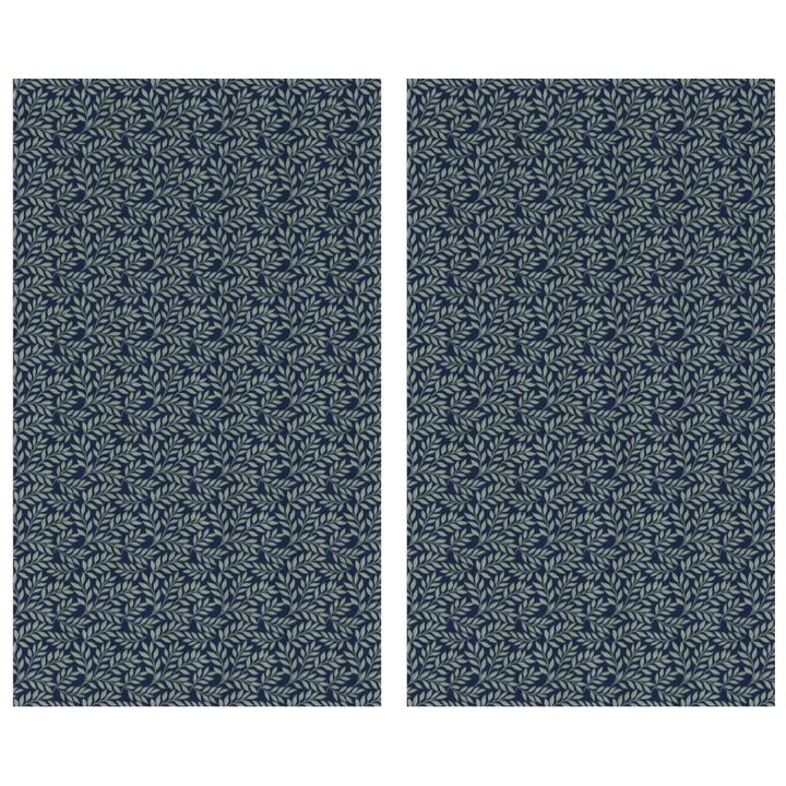 Verdant Fig™ Curtain Panel Set (2 Panels) – Leaf (Ink)