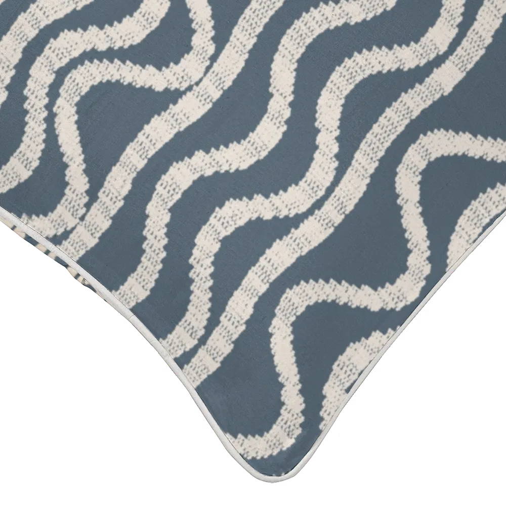 Ikat Fusion Pillow Trio – Sand &amp; Sea Geometric