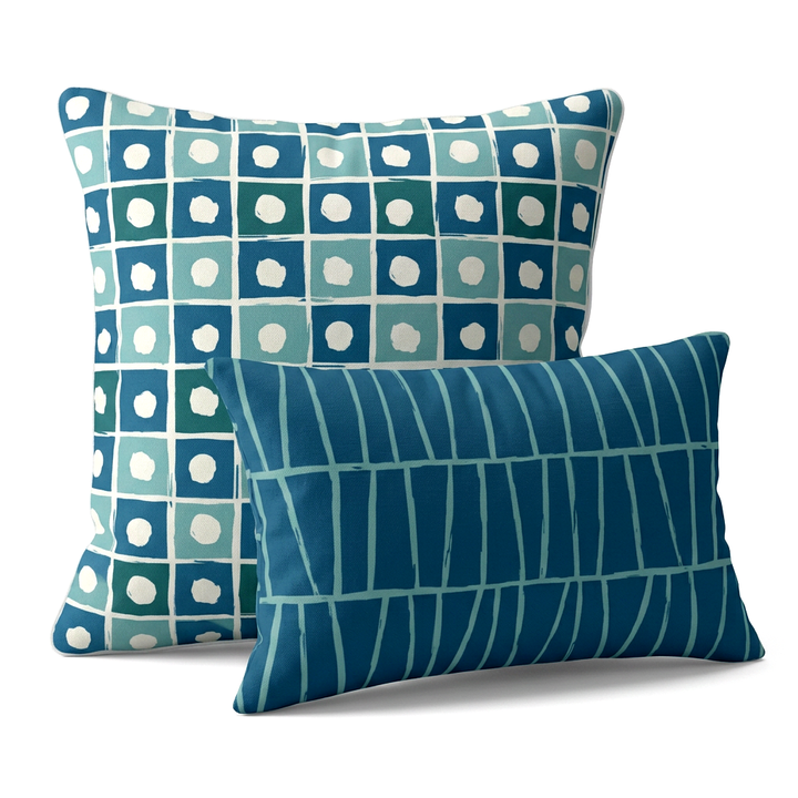 Reversible Pillow Pair – Curacao