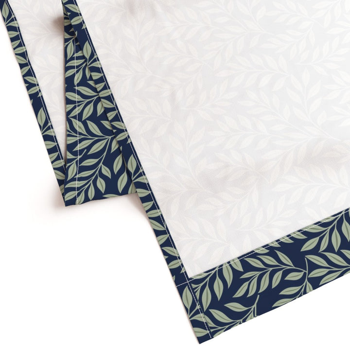 Verdant Fig™ Curtain Panel Set (2 Panels) – Leaf (Ink)