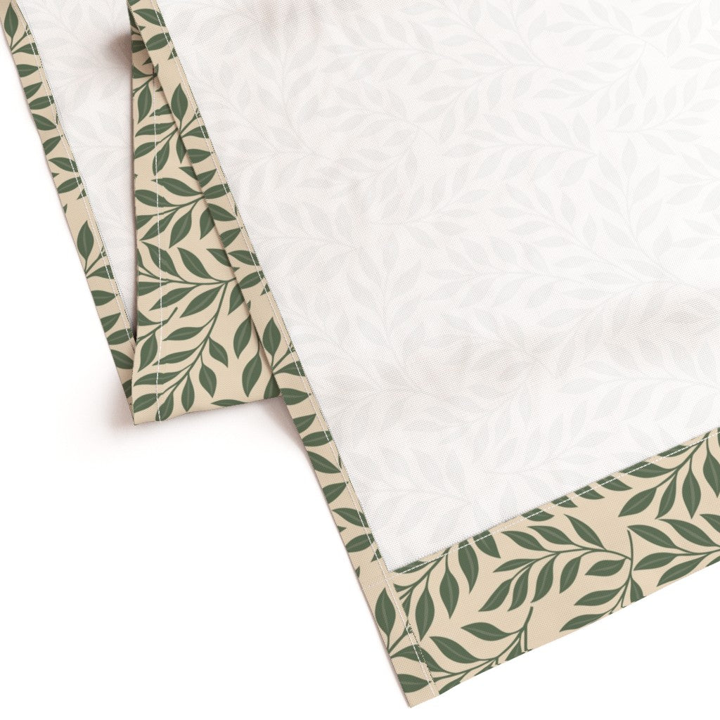 Verdant Fig™ Curtain Panel Set (2 Panels) – Leaf (Parchment)