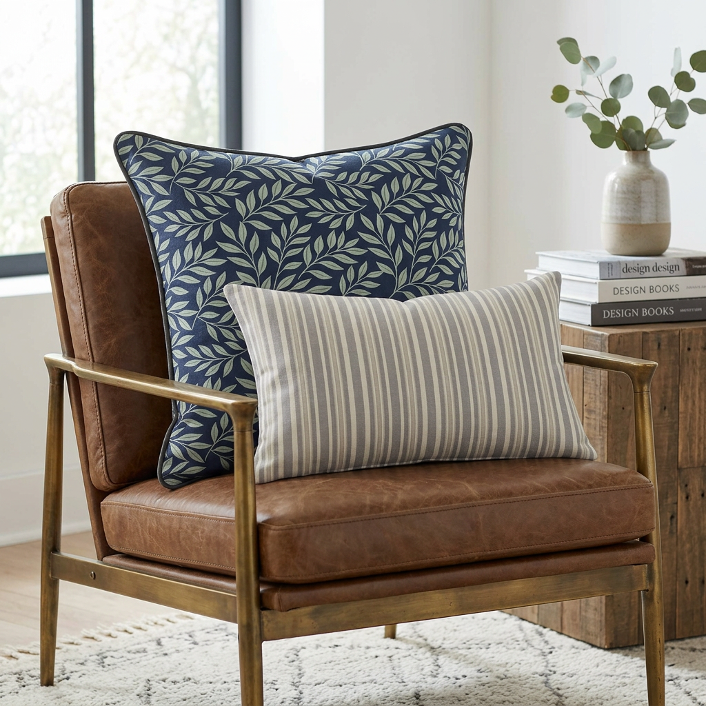 Verdant Fig™ Coordinates Pair – Leaf (Ink)