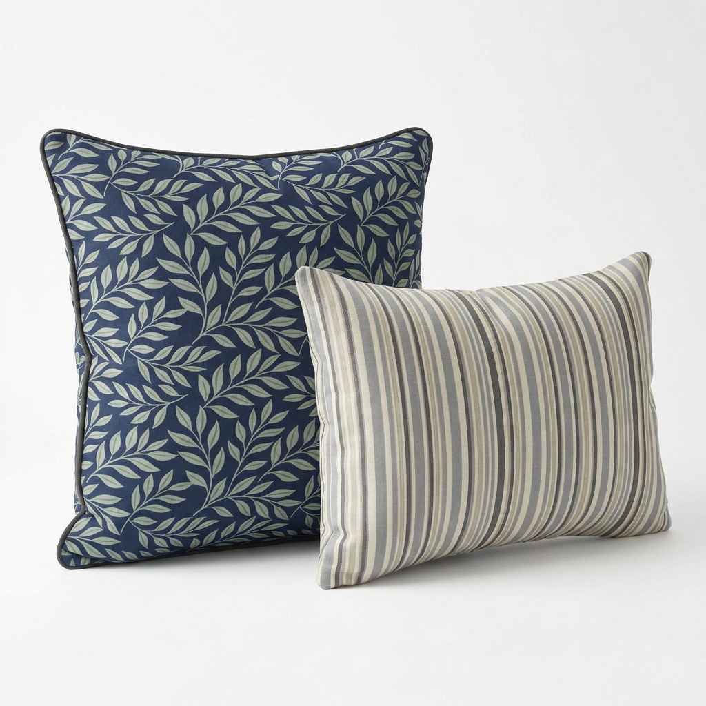 Verdant Fig™ Coordinates Pair – Leaf (Ink)
