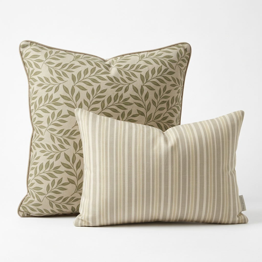 Verdant Fig™ Coordinates Pair – Leaf (Khaki)