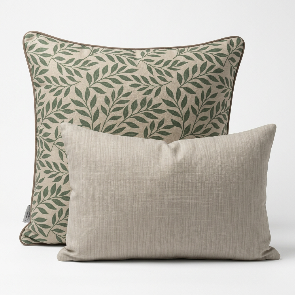 Verdant Fig™ Coordinates Pair – Leaf (Parchment)