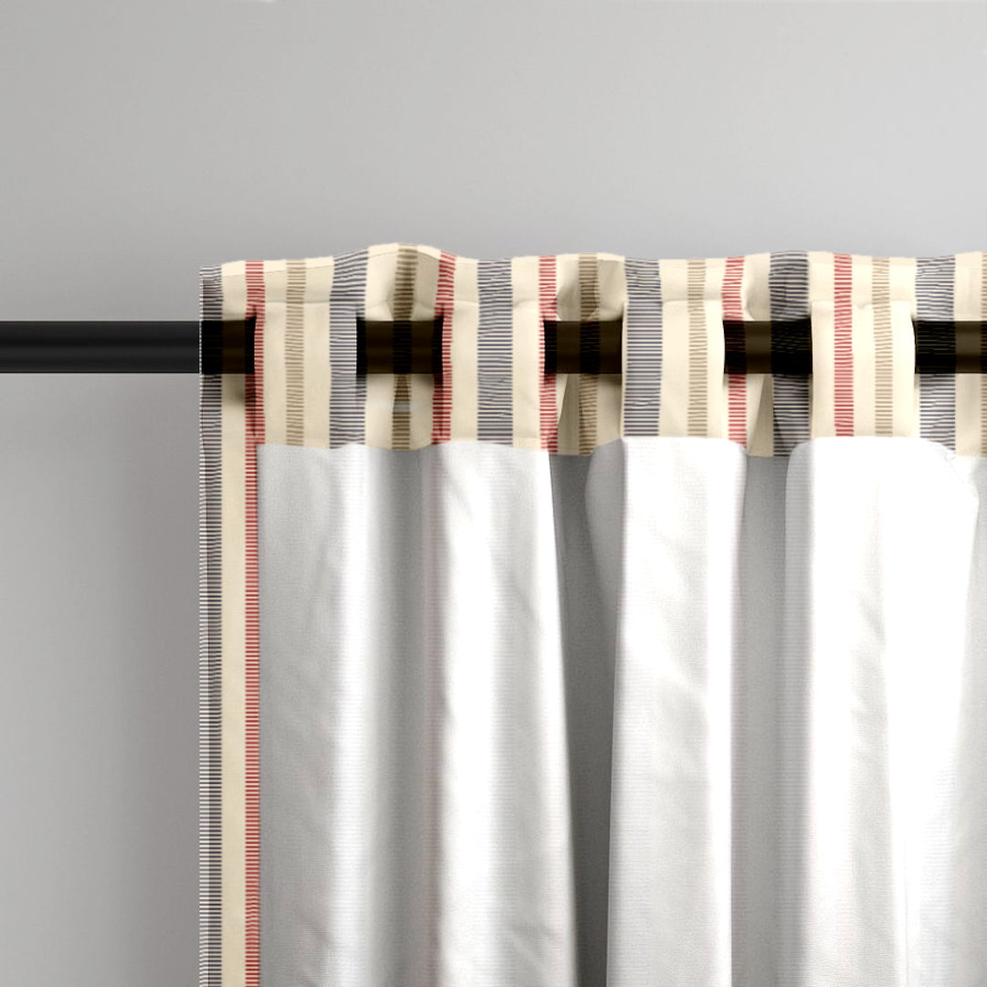 Ikat Fusion Curtain Panel Set – Americana