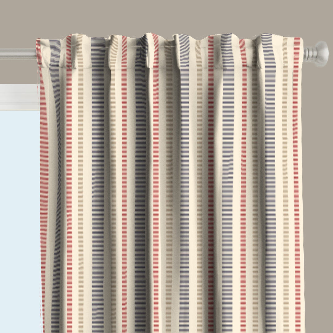 Ikat Fusion Curtain Panel Set – Americana