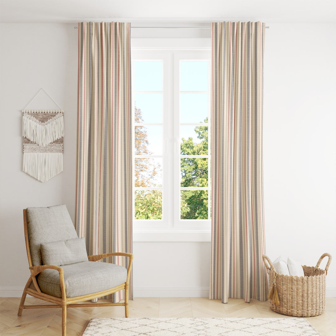 Ikat Fusion Curtain Panel Set – Americana