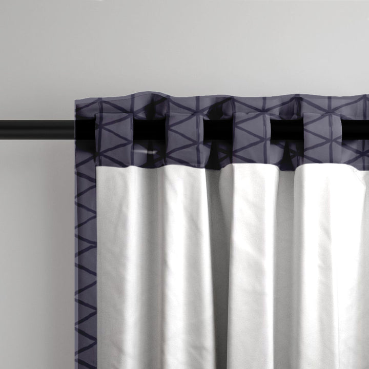 Ikat Fusion Curtain Panel Set – Americana Geometric