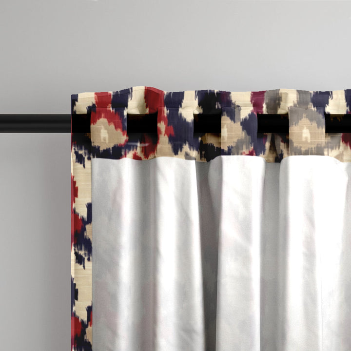 Ikat Fusion Curtain Panel Set – Americana