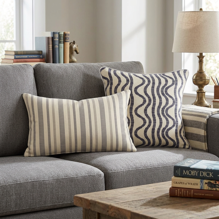 Ikat Fusion Coordinates Pair – Americana (Indigo)