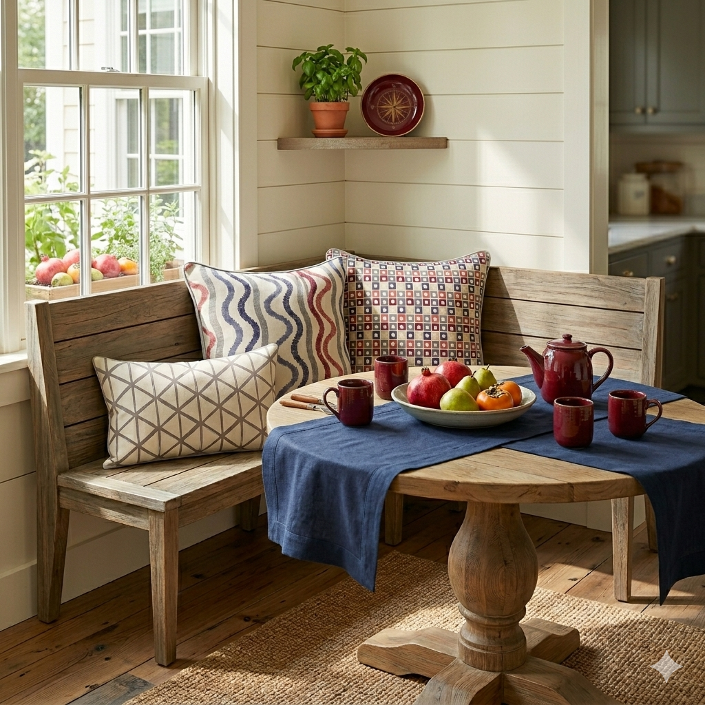 Ikat Fusion Pillow Trio – Americana Geometric