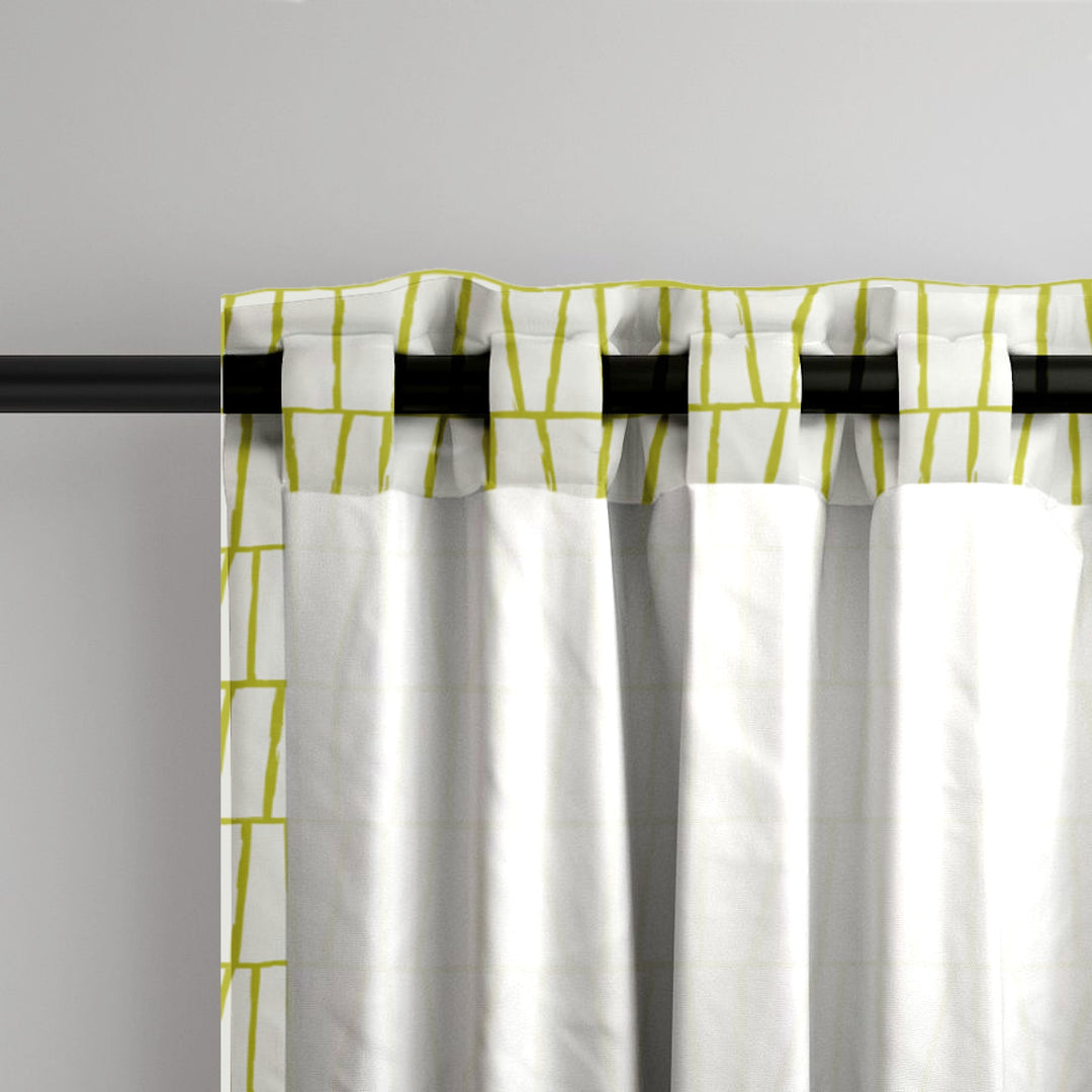 Ikat Fusion Curtain Panel Set – Lily Pad