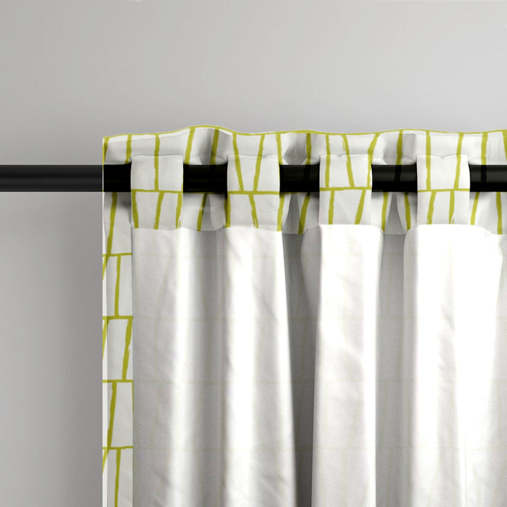 Ikat Fusion Curtain Panel Set – Lily Pad