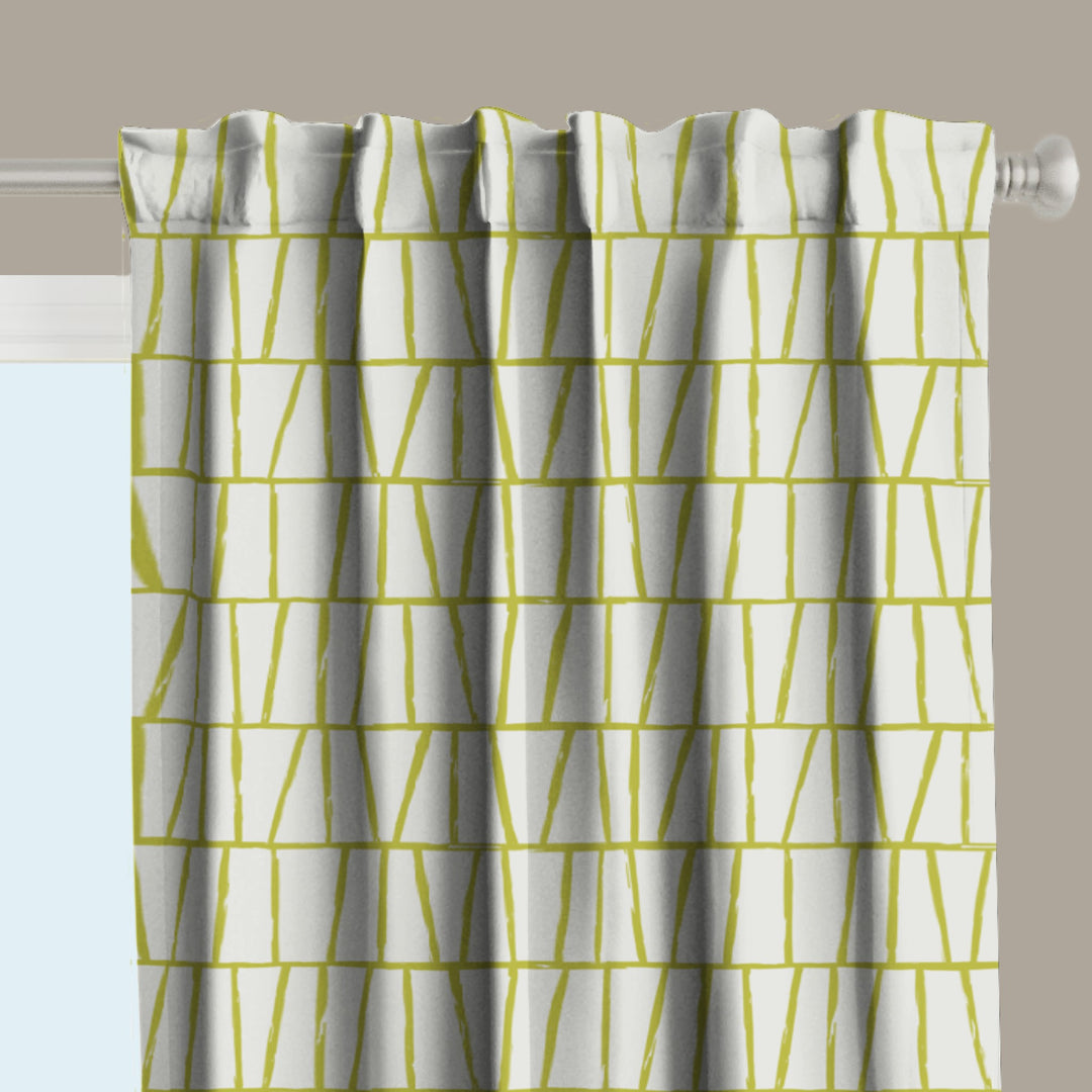 Ikat Fusion Curtain Panel Set – Lily Pad