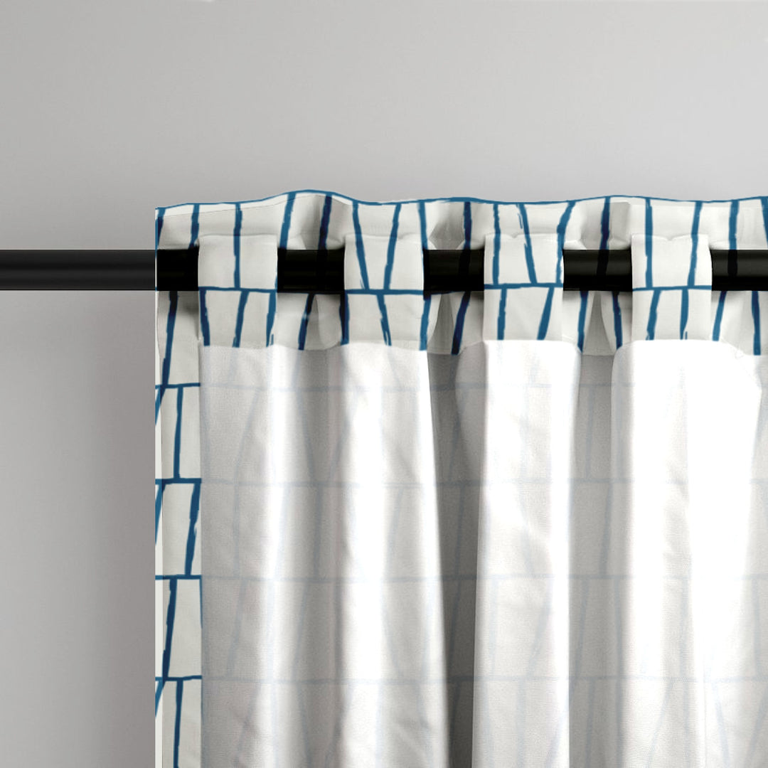 Ikat Fusion Curtain Panel Set – Lily Pad