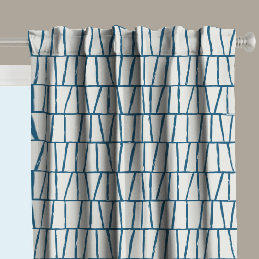 Ikat Fusion Curtain Panel Set – Lily Pad