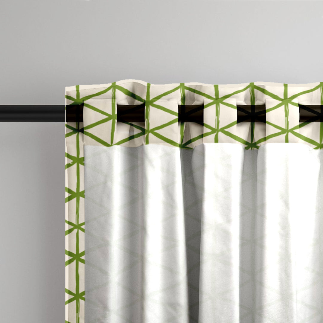 Ikat Fusion Curtain Panel Set – Peridot Blues
