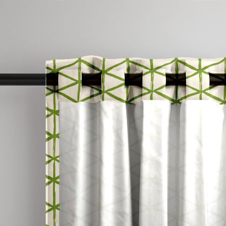 Ikat Fusion Curtain Panel Set – Peridot Blues