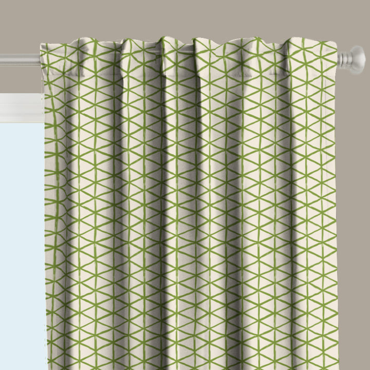 Ikat Fusion Curtain Panel Set – Peridot Blues