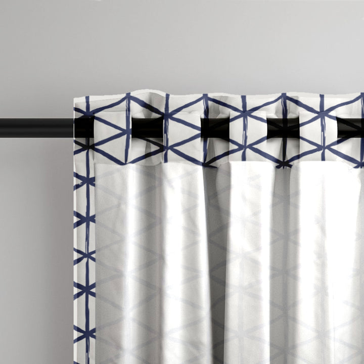 Ikat Fusion Curtain Panel Set – Peridot Blues