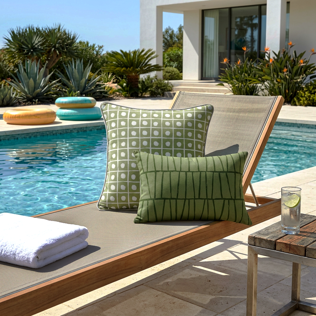 Reversible Pillow Pair – Limeade