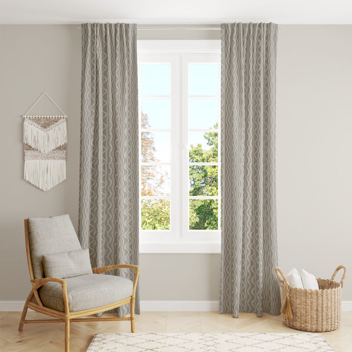 Natural Neutrals Curtain Panel Set – Overcast (Swoodle)