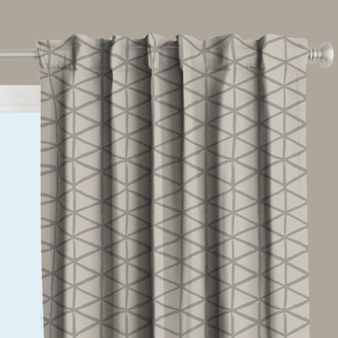 Natural Neutrals Curtain Panel Set – Overcast (Cubic)