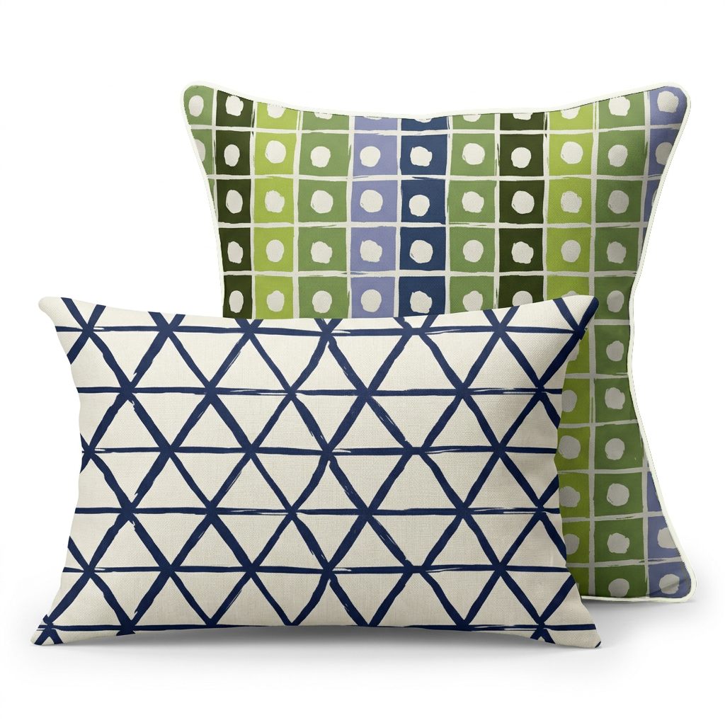 Reversible Pillow Pair – Seabreeze