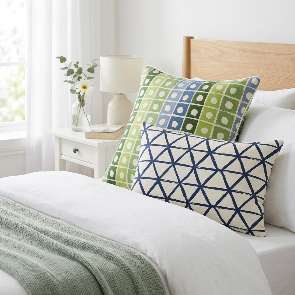 Reversible Pillow Pair – Seabreeze