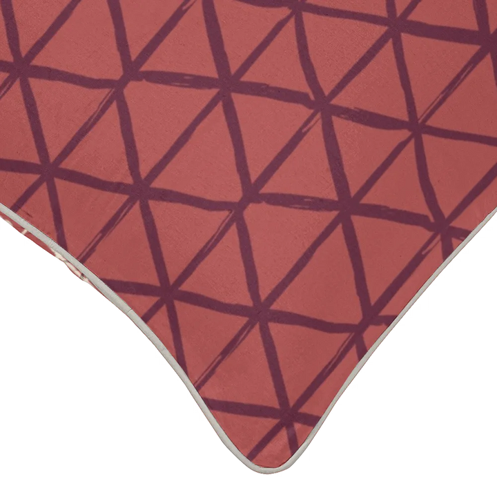 Ikat Fusion Coordinates Pair – Americana Geometric (Brick)