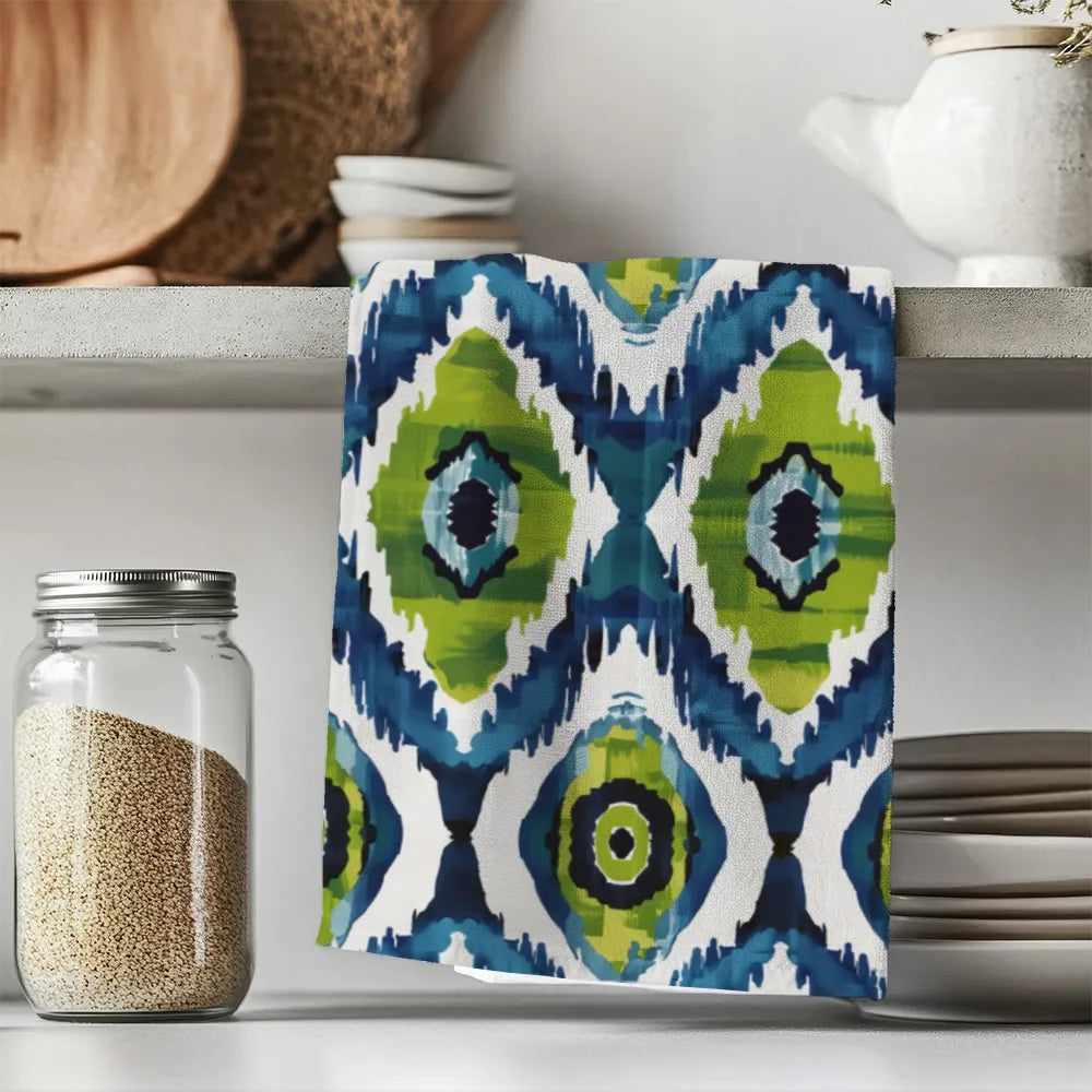 Ikat Fusion Tea Towel Set (6) – Lily Pad