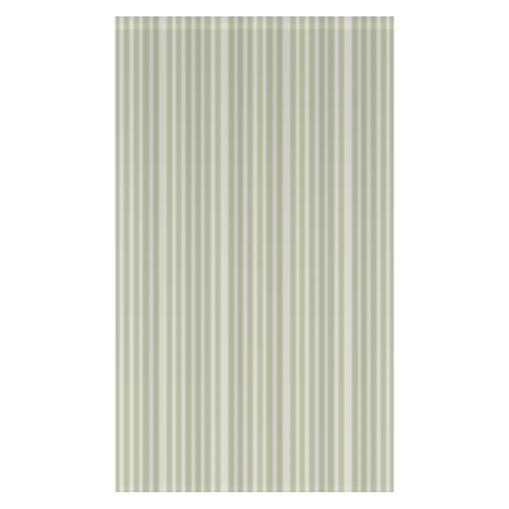 Window Curtain Set - Cotton Blend (2 Panels) | French Stripe - Celery